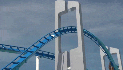 roller coasters cedar point gatekeeper animated GIF