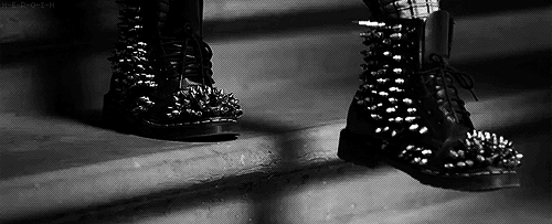 black and white animated GIF 