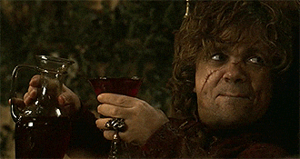 Tyrion Lannister drinking wine 