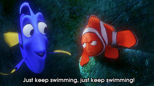 Just Keep Swimming Animated GIF