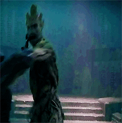 ... gotg groot gamora drax roket the draccoon the destructor animated GIF