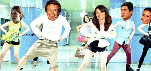 dancing gangnam style the mentalist animated  gif