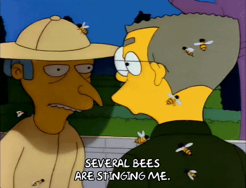 Stinging The Simpsons GIF - Find & Share on GIPHY
