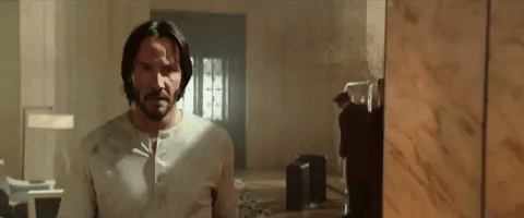 determined keanu reeves gif by john wick: chapter