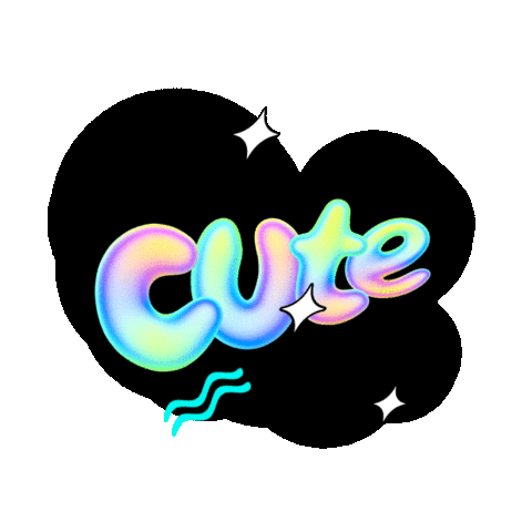 this sticker gif by v5mt has everything: cute, text, word art!