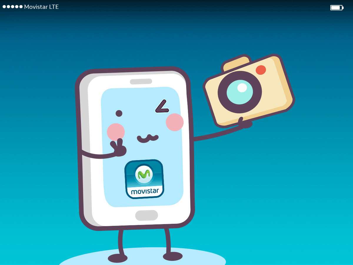 selfie kawai gif by movistar ecuador