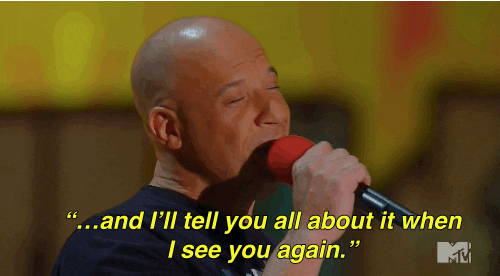 Vin Diesel singing