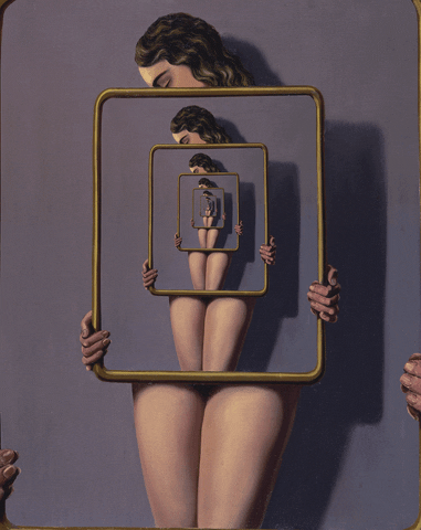 Reflect Rene Magritte GIF by Feliks Tomasz Konczakowski - Find & Share on GIPHY