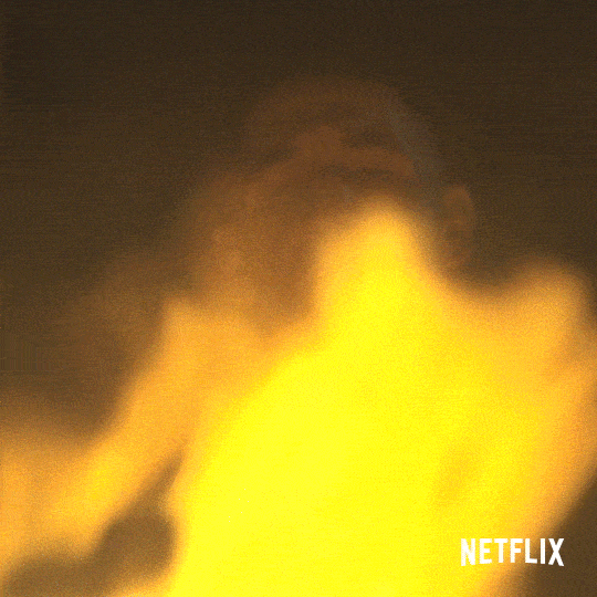 burning the punisher gif by netflix