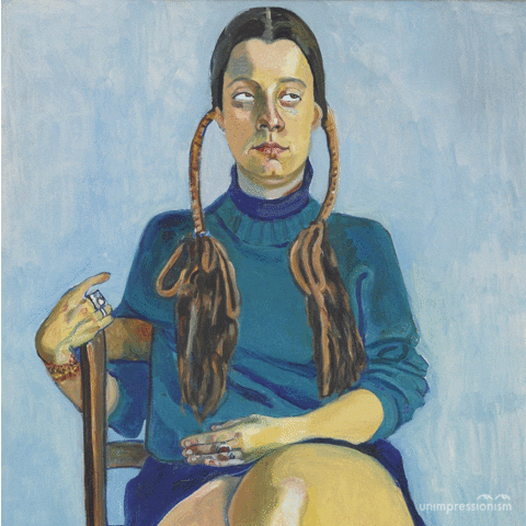 Alice Neel Eye Roll GIF by unimpressionism - Find & Share on GIPHY