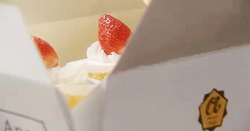 opening a store-bought cake