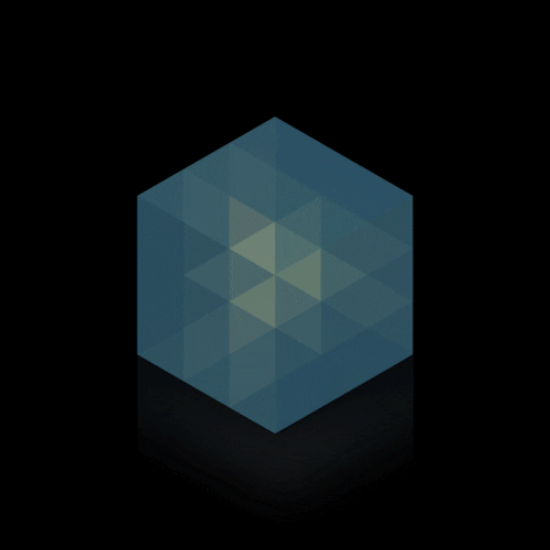 light cube hexagon animated GIF