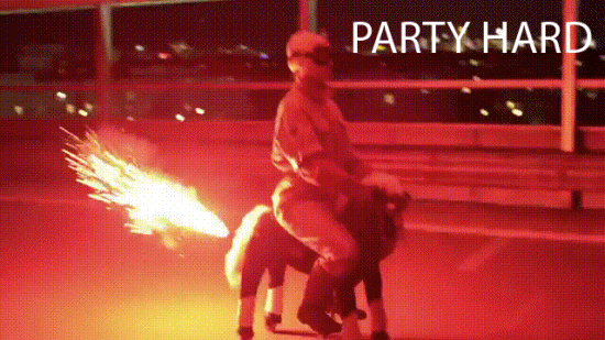 party hard animated GIF 