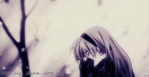 this gif has everything: anime, triste, clannad, tomoya okazaki!