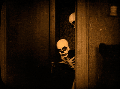 ... the haunted house since you guys like them so much animated GIF