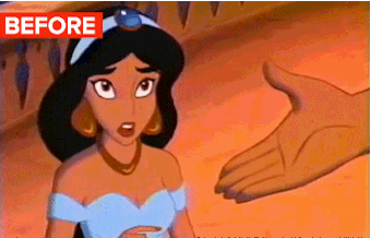 ... princess suspicious jasmine before princess jasmine animated GIF