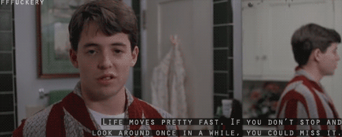 this gif has everything: movies, matthew broderick, john hughes