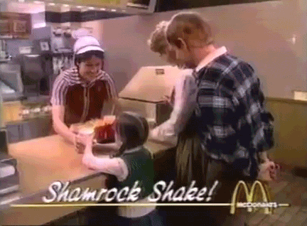 shamrock shake animated GIF
