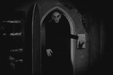 black and white animated GIF 