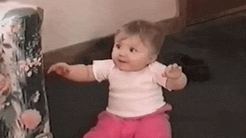 Excited Baby Gifs Find Share On Giphy