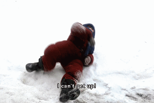 A Christmas Story snowsuit brother gif