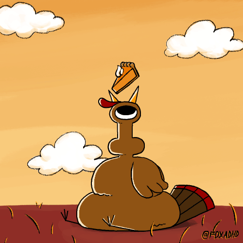 pumpkin pie fox gif by animation domination high