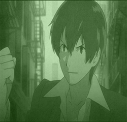 this gif has everything: maker, baccano, firo prochainezo, firo!