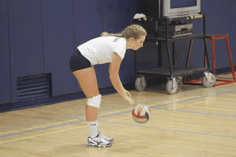 sports volleyball serving fullerton college fjc animated GIF