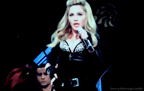 this gif has everything: music, queen, pop, madonna!