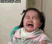 Asian baby crying