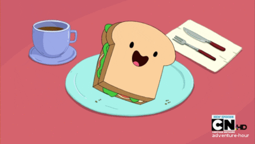 Adventure Time Happy Sandwich