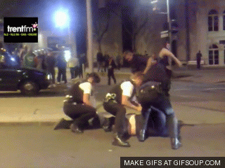 Police officers save a little boy&#39;s life: gifs