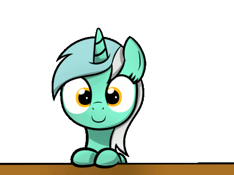 ... happy green cutie pony lyra heavymetalbronyyeah animated Sticker