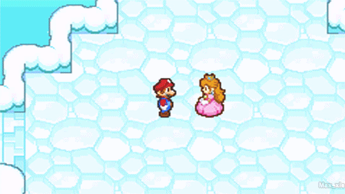 video games mario peach animated  gif