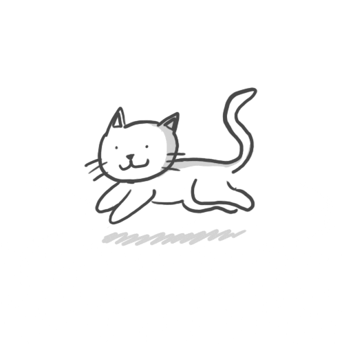 cat gif animation hoppip imt running drawing maybe not animated GIF