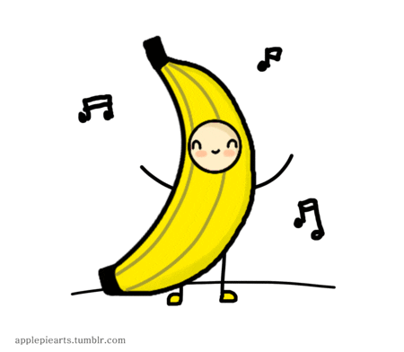 ... dancing banana artistic dancing banana applepiearts animated GIF