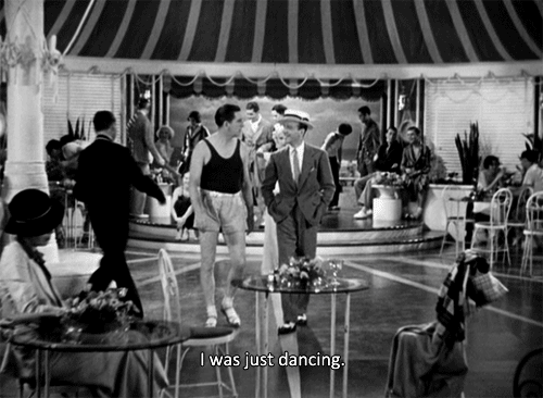 this gif by maudit has everything: fred astaire, mark sandrich