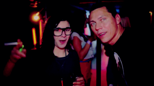 this gif has everything: tv, dubstep, skrillex, sonny more!