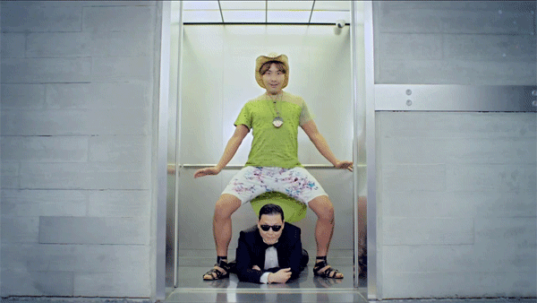 this gif has everything: everything, psy!
