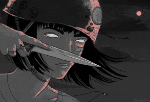 animation illustration pink windy samballardini dagger dystopian heroes blink blink blink blink blink