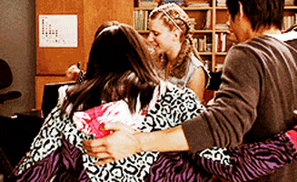 Glee Hug Find Share On GIPHY
