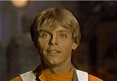 vintage christmas old male nervous shrug luke skywalker itchy r2-d2 wookie star wars holiday special star wars christmas special star was animated GIF - giphy