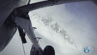 this gif has everything: tv, television, snow, watch!