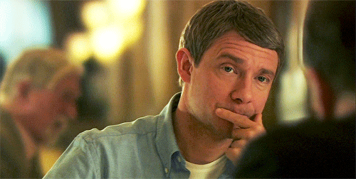 this gif has everything: sherlock, pilot, martin freeman, bbc