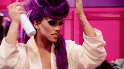 ... drag race gif hairspray gif purple wig drag queen gif animated GIF