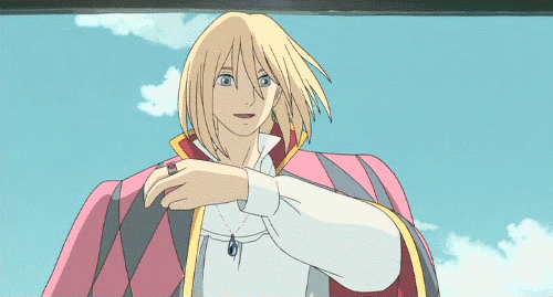 this gif has everything: anime, howl, miyazaki, howls moving