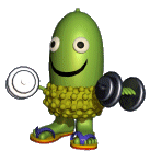 this sticker gif has everything: fitness, exercise, health!