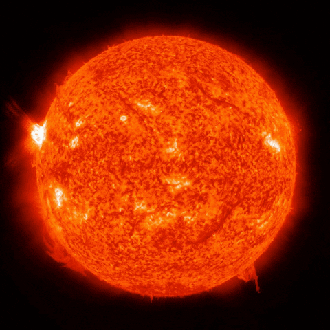 science star sun astronomy solar flare animated GIF