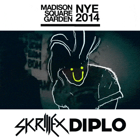 this gif by jack 05 has everything: diplo, skrillex, jack u!