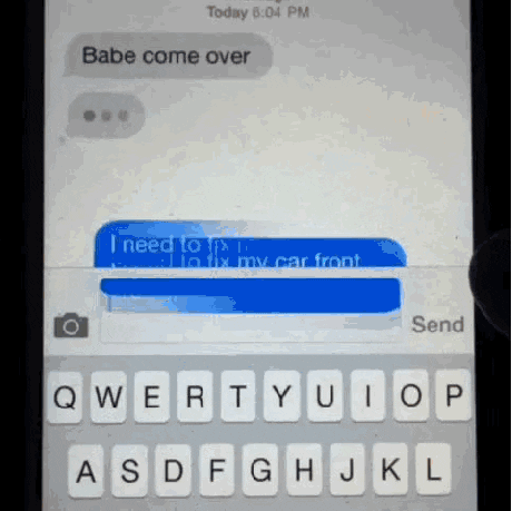 text iphone im booty call girlz animated GIF
